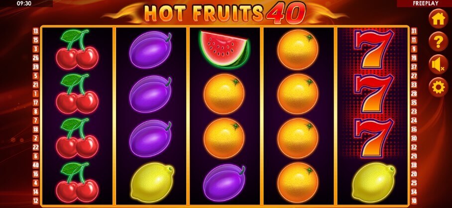 Hot Fruits 40 бесплатная игра без регистрации в автомат на плей Фортуна