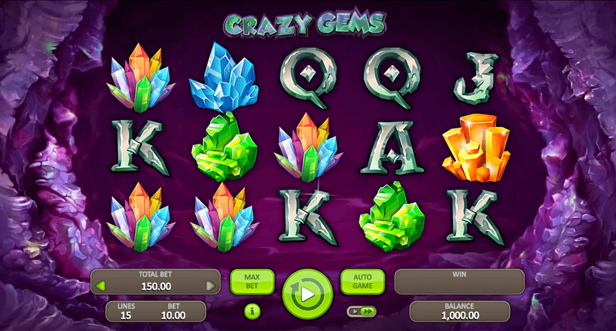 Crazy Gems бесплатная игра в онлайн автомат в казино Плей Фортуна